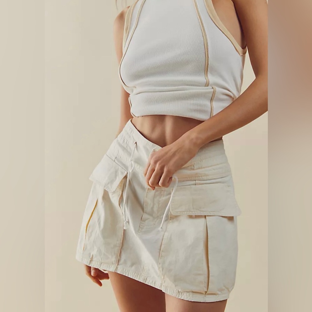 Free people some where anywhere mini skirt size small